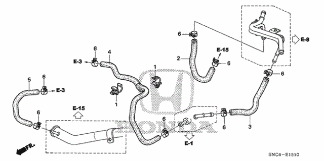 Water Hose for 2006 Honda Civic #0