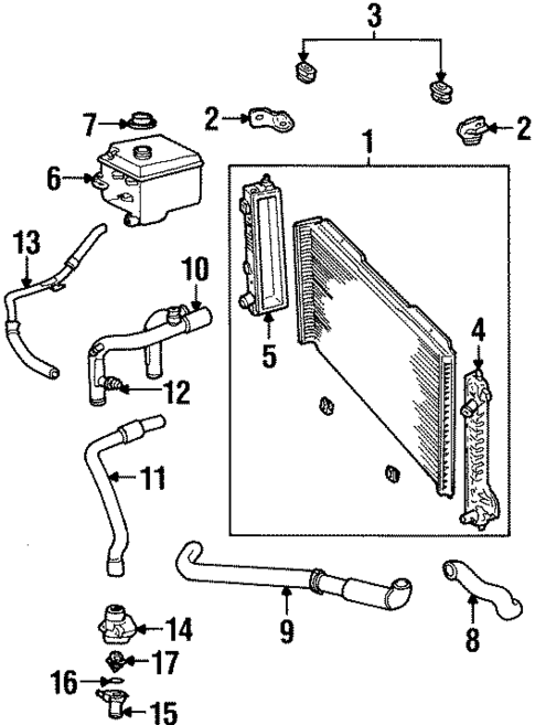 Radiator & Components for 2002 Lincoln Continental #0