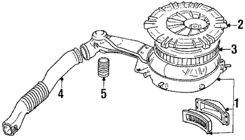Air Inlet for 1988 Mitsubishi Mirage #0