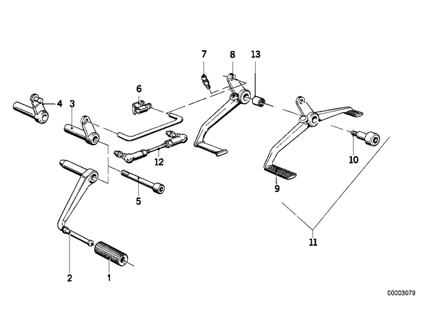 23411241592 - : Shift Lever for BMW-Motorrad Image