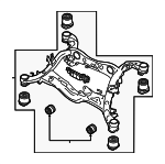 4K0505235AT - Suspension: Suspension Cross-member for Audi Image