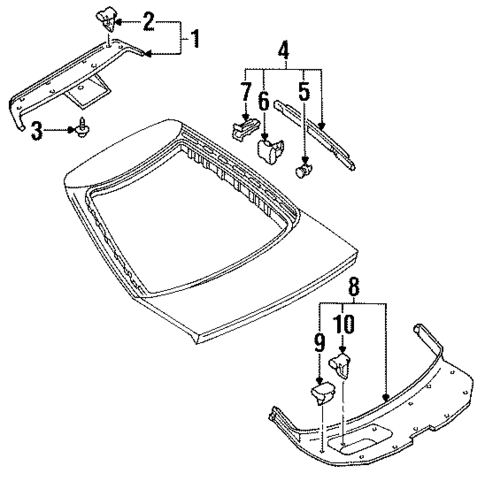 Interior Trim for 1996 Ford Probe #0