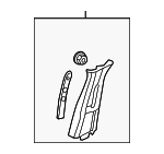 15843409 - Body: Upper Center Pillar Trim for Pontiac: Torrent Image image