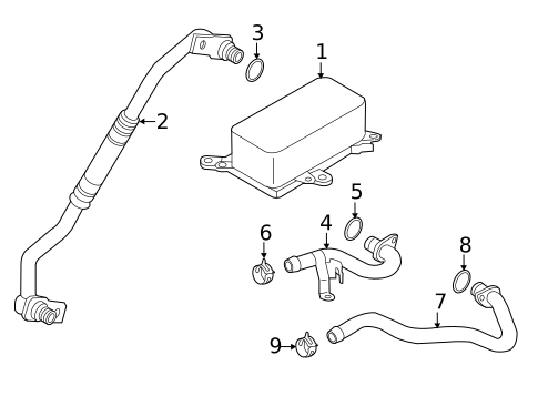 Hoses & Lines for 2012 Volkswagen Touareg #2