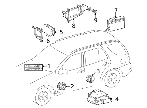 Sound System for 2002 Mercedes-Benz ML55 AMG #0