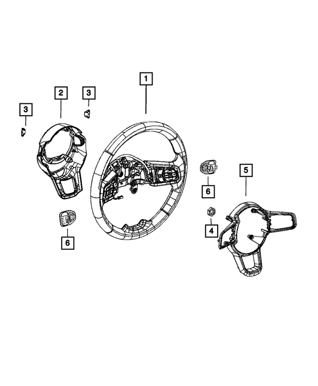7HS351DQAB - Steering: Steering Wheel for Mopar Image