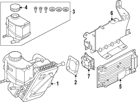 Master Cylinder - Components On Dash Panel for 2025 BMW i5 #0