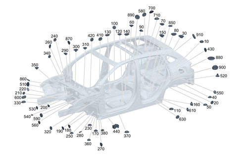 Expansion Plugs, Grommets for 2021 Mercedes-Benz GLA 35 AMG&reg; #0