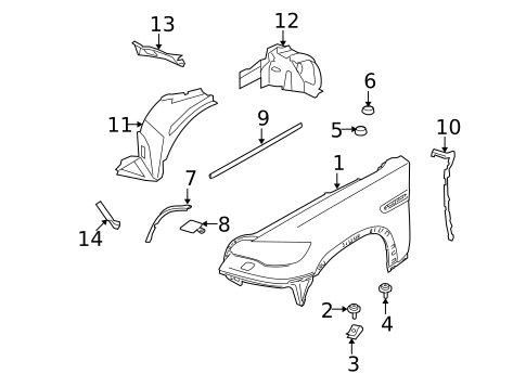 Fender & Components for 2013 BMW X5 #1
