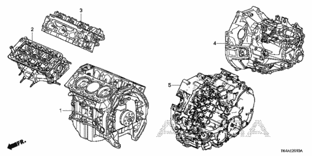 Engine Assy. - Transmission Assy. for 2014 Acura TL #0
