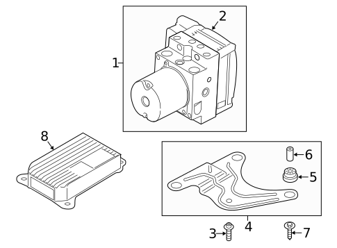 ABS Components for 2015 BMW ActiveHybrid 5 #0