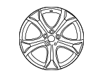 4261A0T020 - : 2009-2015 Toyota Venza - Wheel Alloy 20 for Toyota: Venza Image