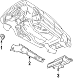 4A0804105E - Body: Shield for Audi Image
