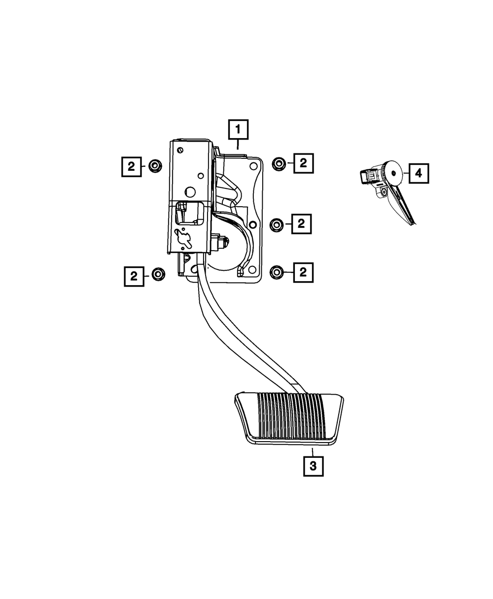 2011-2020 Dodge Journey Brake Pedal Sensor 56029473AD