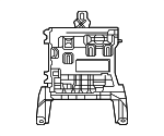 2975450100 - Electrical: Control Module Bracket for Mercedes-Benz Image