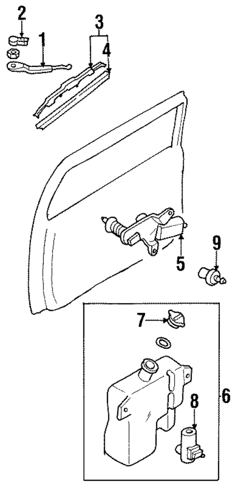 Wipers for 1998 Acura SLX #1