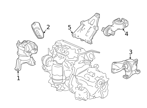 Engine & Trans Mounting for 2012 Honda Civic #0