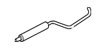 5Q0253209AM - Exhaust: Muffler &amp; Pipe for Audi Image