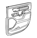 7ZB48TX7AA - Body: Door Trim Panel for Ram: 1500 Image