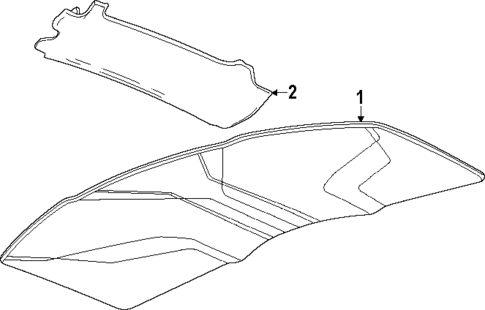 Interior Trim - Top for 2024 Chevrolet Corvette #0