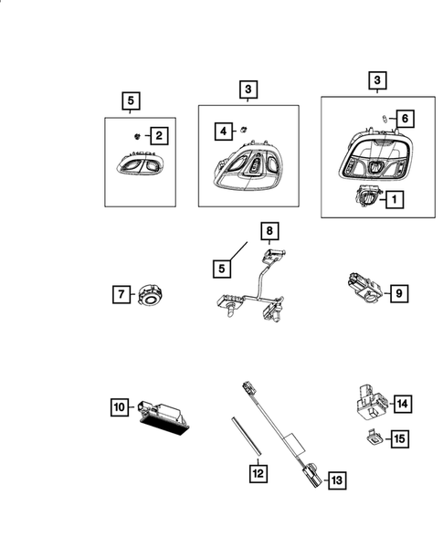 Lamps-Interior and Exterior for 2015 Chrysler 200 #2