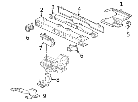 Ducts for 2006 Pontiac Montana #0