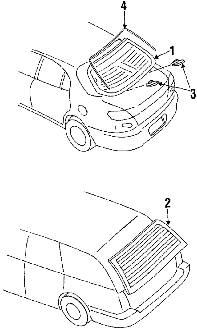 F7CZ5442006AB - Body: Back Glass for Ford Image