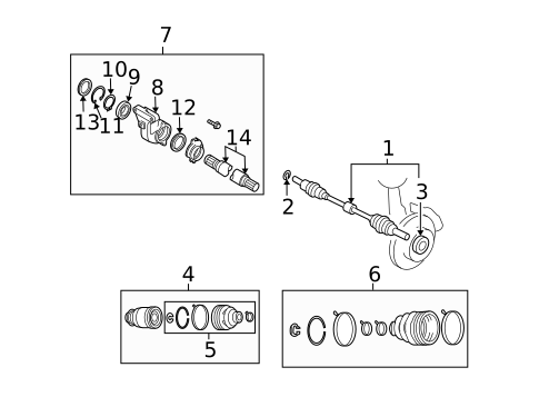 Drive Axles for 2009 Mazda CX-9 #0