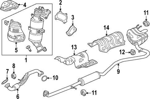 Exhaust Components for 2022 Honda Civic #0