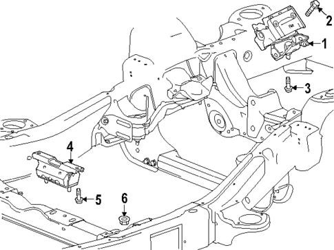 Engine & Trans Mounting for 2025 Cadillac Escalade #0