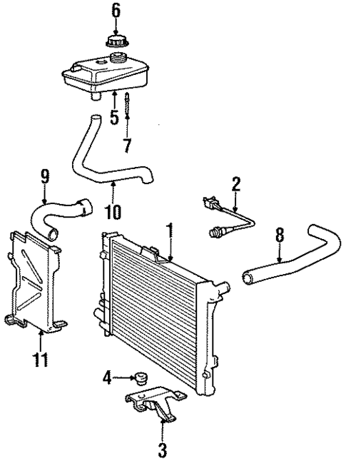 Radiator & Components for 1997 Saab 9000 #0