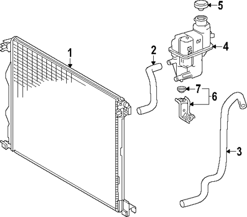 Radiator & Components for 2025 Toyota Crown #1