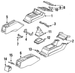 77230SM4A01 - Body: Cup Holder for Honda: Accord Image
