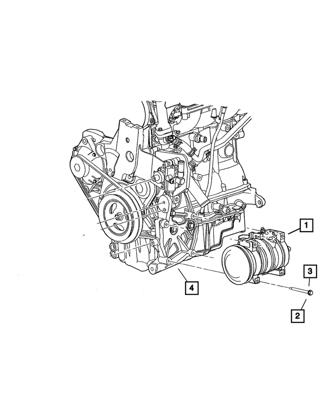 « 5085227AB – Air Conditioning &amp; Heater : Couple De Réaction Support pour Mopar Image »