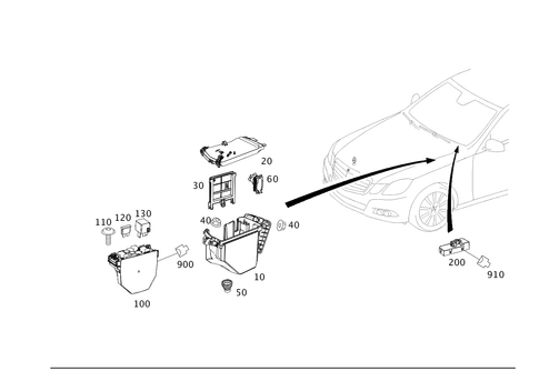 Equipment Compartment and Control Units for 2016 Mercedes-Benz E250 #0
