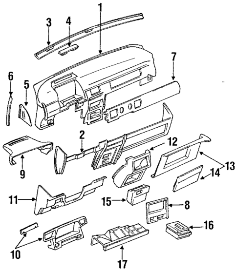 Instrument Panel for 1989 Mazda MPV #0