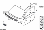 51767164949 - : Left Roof Frame Gasket for BMW Image
