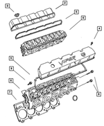 4763755AC - Engine 8.0L Ten Cylinder: Cylinder Head Cover, Left for Dodge: Viper Image