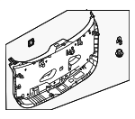 KMV76896002 - Body: Lower Gate Trim for Mazda Image