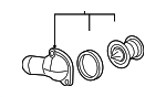 1511057 - Cooling System: ACDelcoâ„¢ Thermostat Housing for GM Image