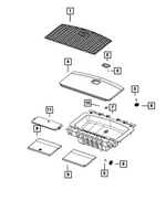 6XQ86TX7AB - Interior Trim: Cargo Mat for Jeep: Grand Cherokee L Image