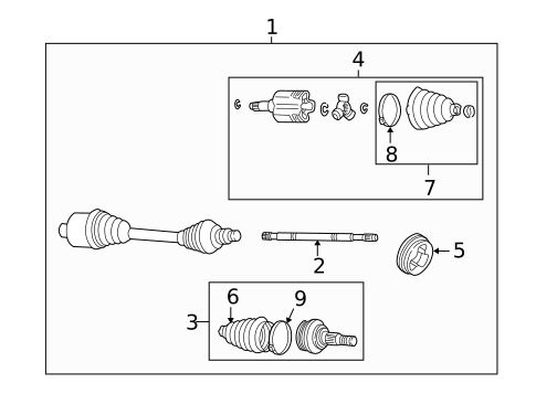 Drive Axles for 2000 Chevrolet Impala #0