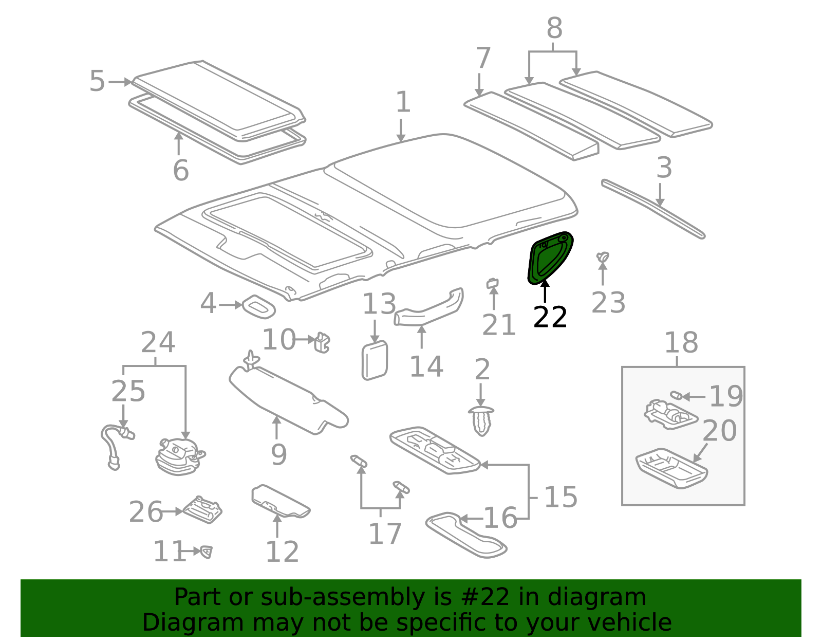 74620-60041-B1 - Interior Grab Bar 1998-2002 Toyota Land Cruiser ...