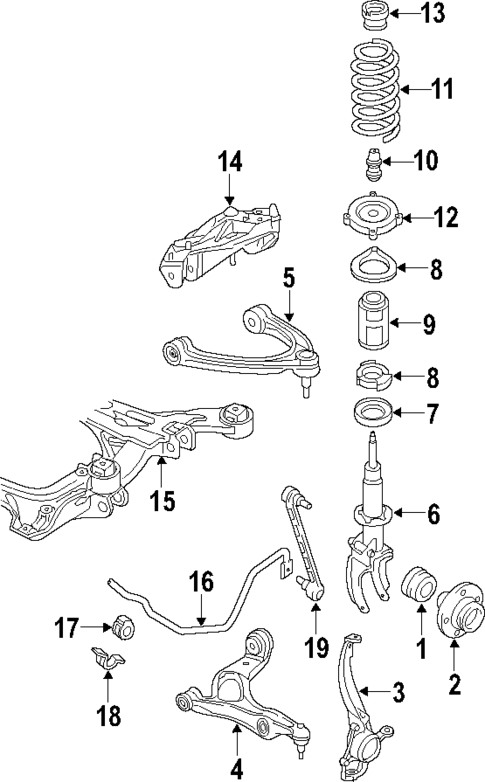 Suspension Components for 2004 Volkswagen Touareg #0