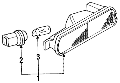Side Marker Lamps for 1992 Acura Legend #0