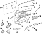 2977206603 - Body: Trim Cover for Mercedes-Benz Image