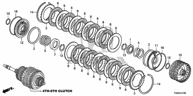 AT Clutch (4th-5th) (V6) for 2012 Honda Accord #0