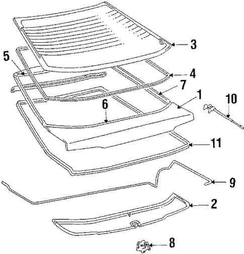 Gate & Hardware for 1989 Toyota Celica #0