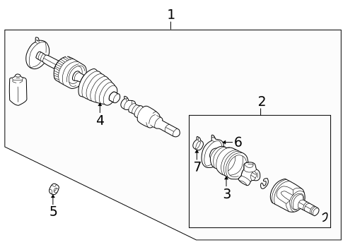 Drive Axles for 2006 Mitsubishi Galant #1