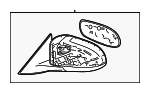 8790806401 - Body: Mirror Assembly for Toyota: Camry Image